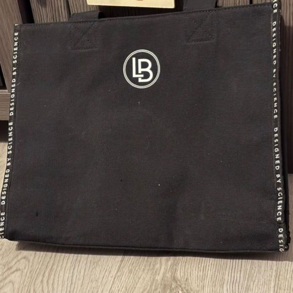 LB Black Designer Tote Bag